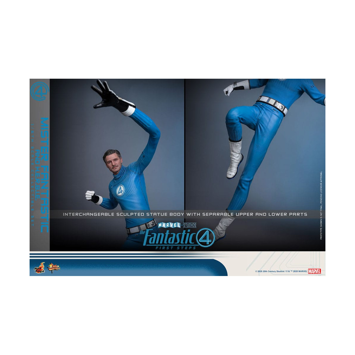 Hot Toys Marvel - Fantastic Four: First Steps - Mister Fantastic & H.E.R.B.I.E. MMS 1/6 - Reed Richards