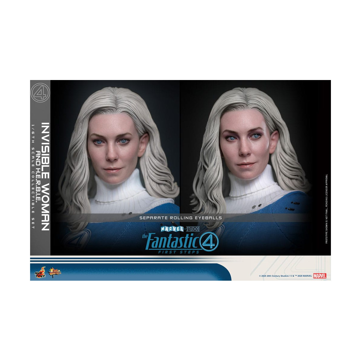Hot Toys Marvel - Fantastic Four: First Steps - Invisible Woman & H.E.R.B.I.E. MMS 1/6 - Sue Storm