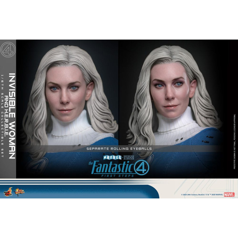Hot Toys Marvel - Fantastic Four: First Steps - Invisible Woman & H.E.R.B.I.E. MMS 1/6 - Sue Storm