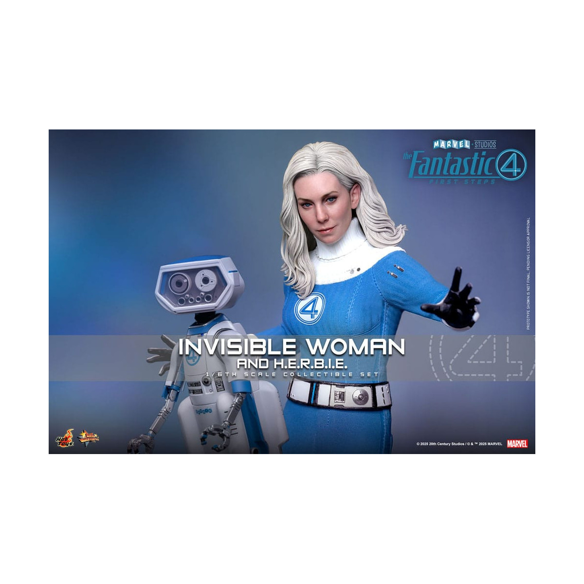 Hot Toys Marvel - Fantastic Four: First Steps - Invisible Woman & H.E.R.B.I.E. MMS 1/6 - Sue Storm