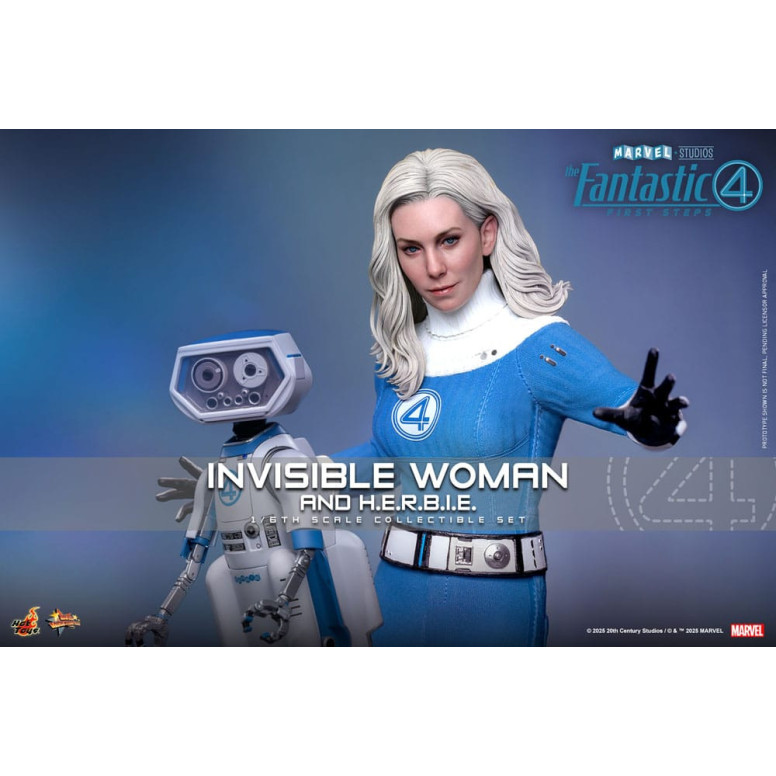 Hot Toys Marvel - Fantastic Four: First Steps - Invisible Woman & H.E.R.B.I.E. MMS 1/6 - Sue Storm