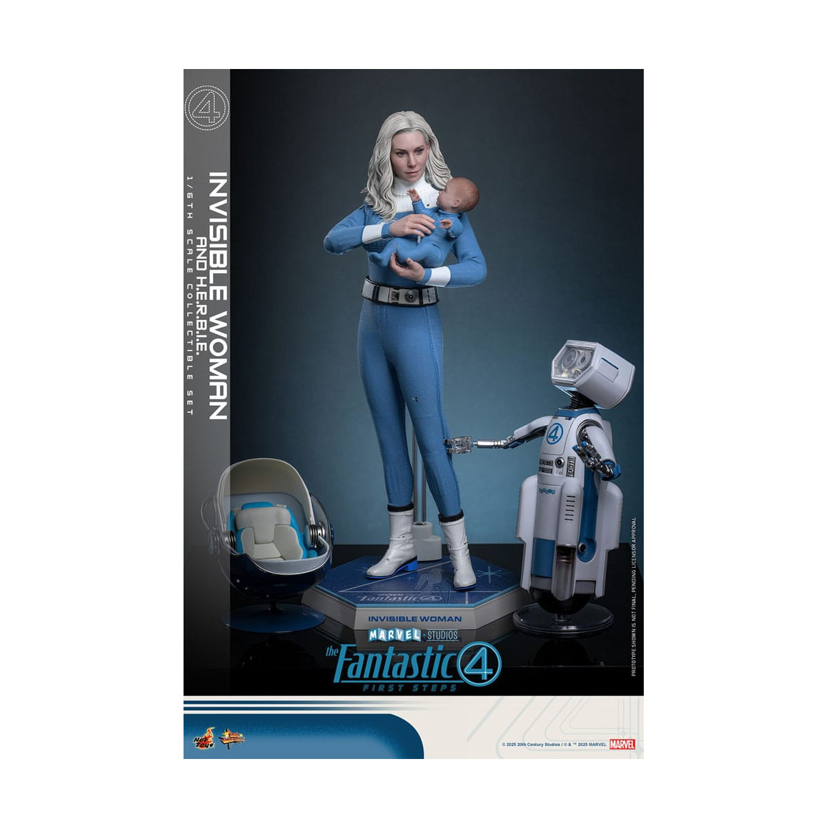 Hot Toys Marvel - Fantastic Four: First Steps - Invisible Woman & H.E.R.B.I.E. MMS 1/6 - Sue Storm