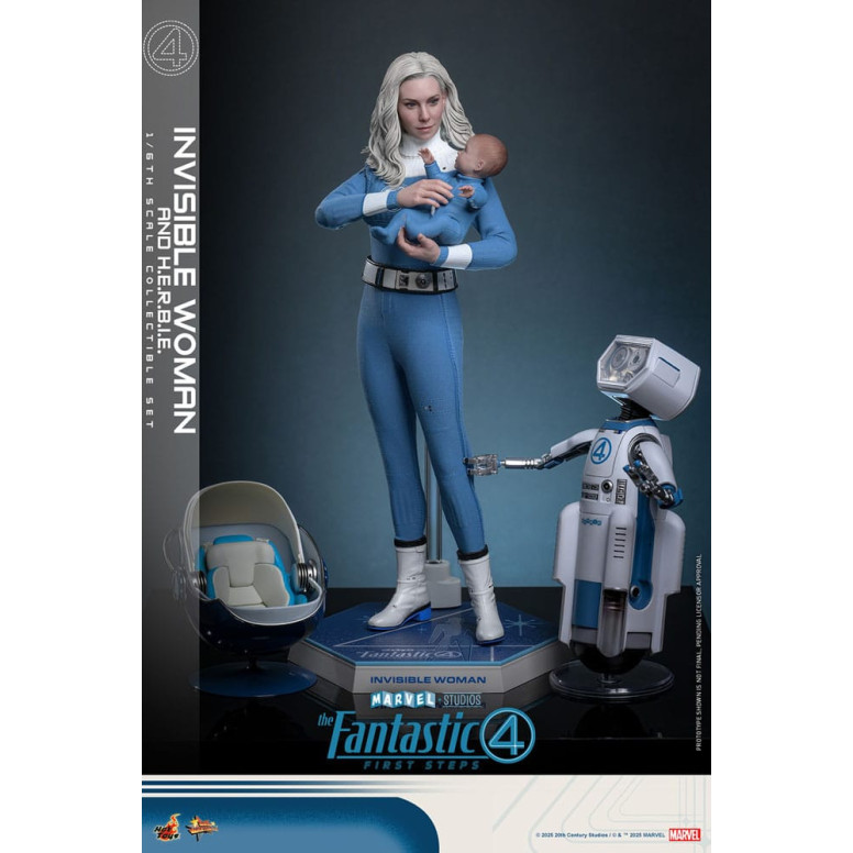 Hot Toys Marvel - Fantastic Four: First Steps - Invisible Woman & H.E.R.B.I.E. MMS 1/6 - Sue Storm
