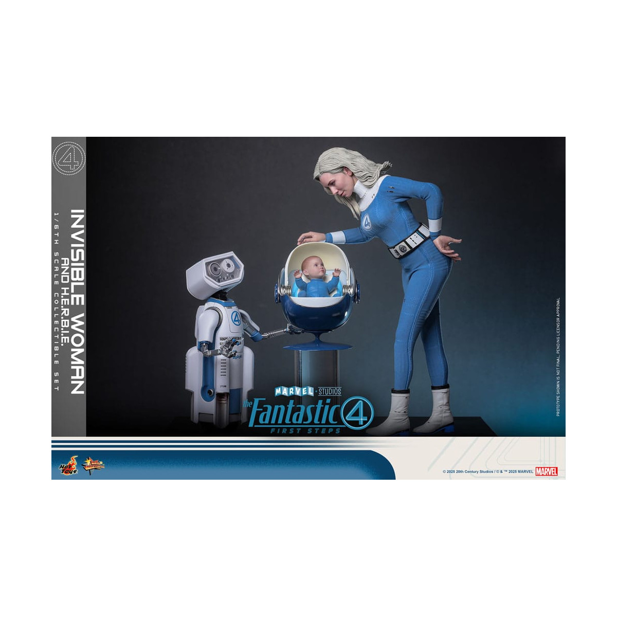 Hot Toys Marvel - Fantastic Four: First Steps - Invisible Woman & H.E.R.B.I.E. MMS 1/6 - Sue Storm