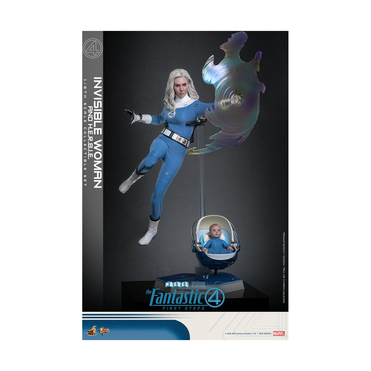 Hot Toys Marvel - Fantastic Four: First Steps - Invisible Woman & H.E.R.B.I.E. MMS 1/6 - Sue Storm