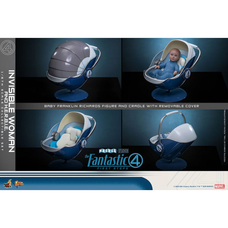 Hot Toys Marvel - Fantastic Four: First Steps - Invisible Woman & H.E.R.B.I.E. MMS 1/6 - Sue Storm