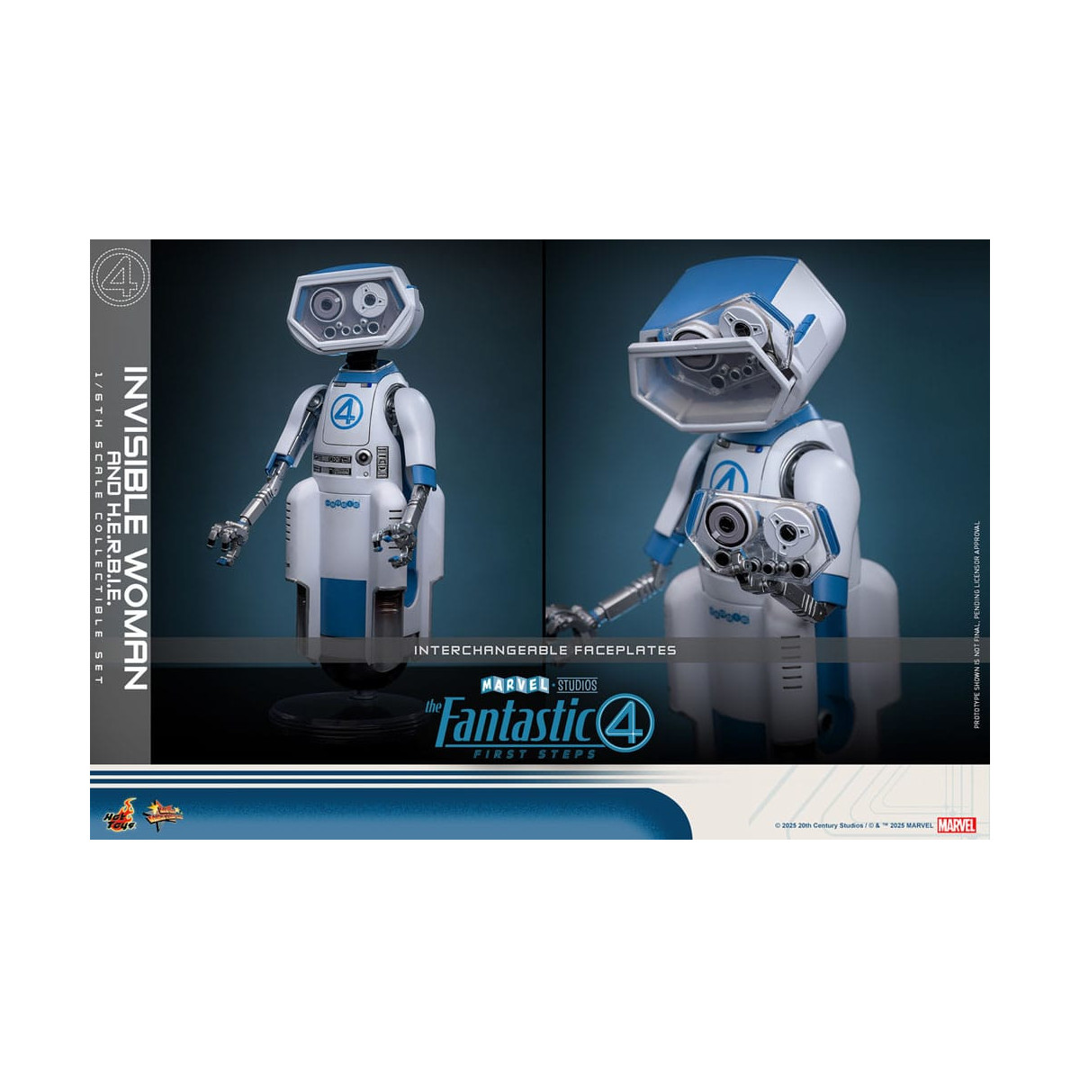 Hot Toys Marvel - Fantastic Four: First Steps - Invisible Woman & H.E.R.B.I.E. MMS 1/6 - Sue Storm