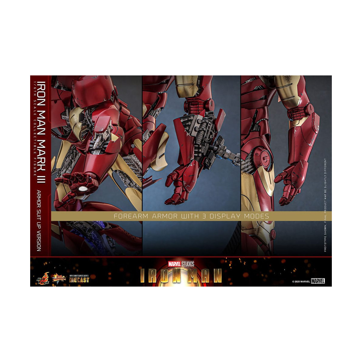 Hot Toys Marvel - Iron Man Mark III (Armor Suit Up Version) Die Cast MMS 1/6