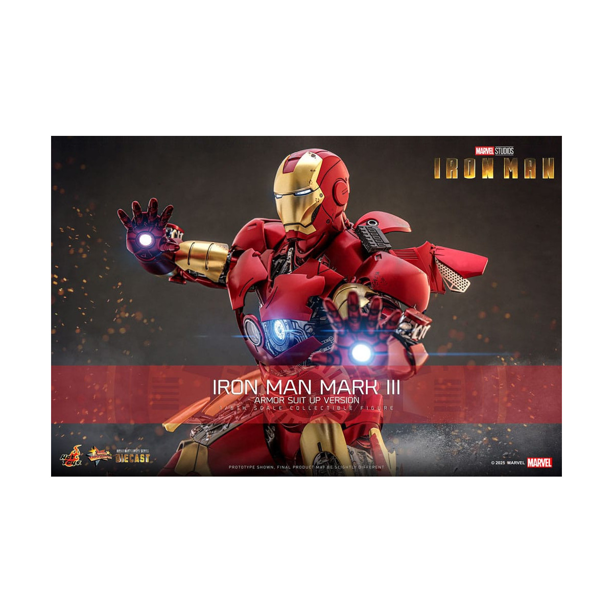 Hot Toys Marvel - Iron Man Mark III (Armor Suit Up Version) Die Cast MMS 1/6