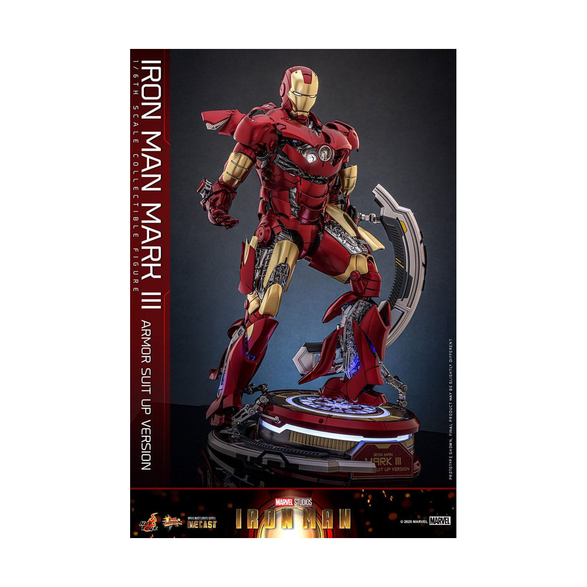 Hot Toys Marvel - Iron Man Mark III (Armor Suit Up Version) Die Cast MMS 1/6