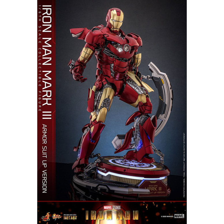 Hot Toys Marvel - Iron Man Mark III (Armor Suit Up Version) Die Cast MMS 1/6