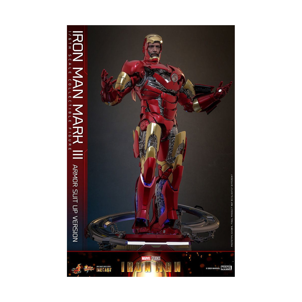 Hot Toys Marvel - Iron Man Mark III (Armor Suit Up Version) Die Cast MMS 1/6