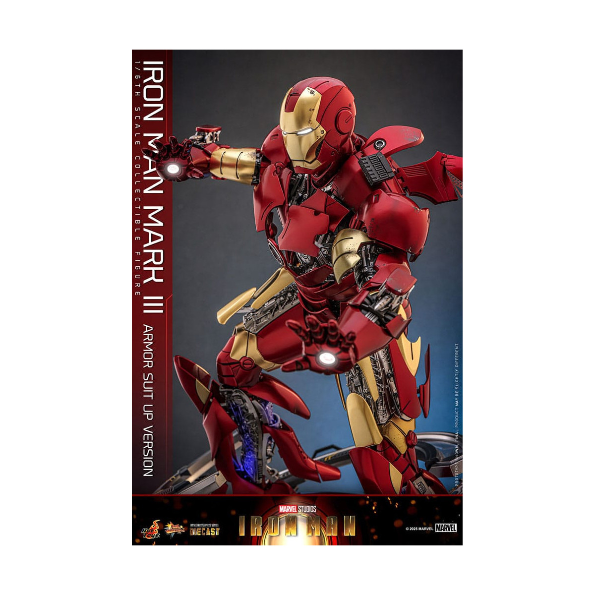 Hot Toys Marvel - Iron Man Mark III (Armor Suit Up Version) Die Cast MMS 1/6