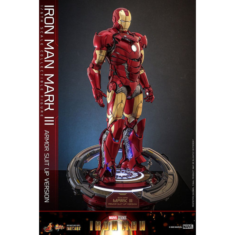 Hot Toys Marvel - Iron Man Mark III (Armor Suit Up Version) Die Cast MMS 1/6