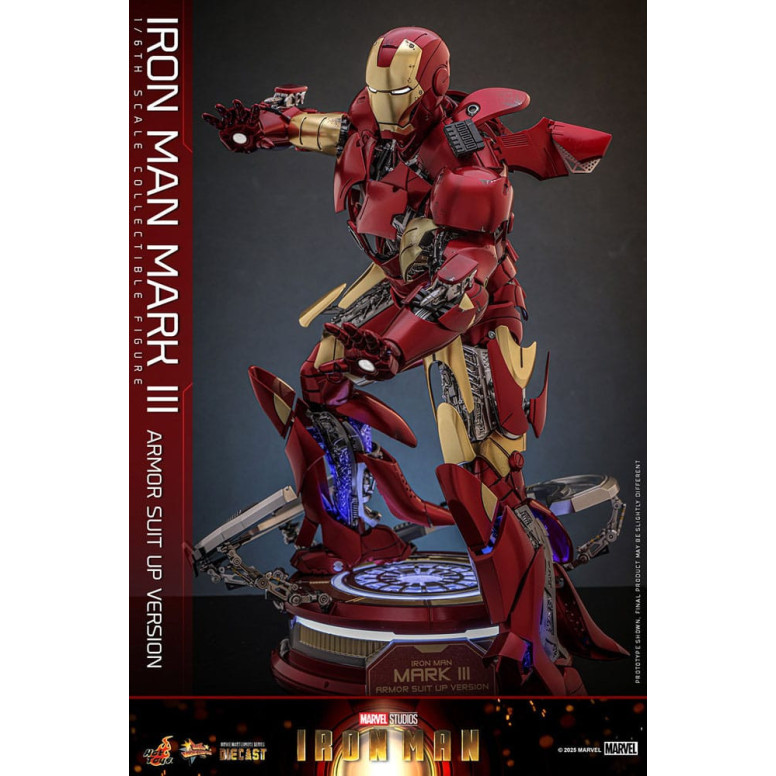 Hot Toys Marvel - Iron Man Mark III (Armor Suit Up Version) Die Cast MMS 1/6