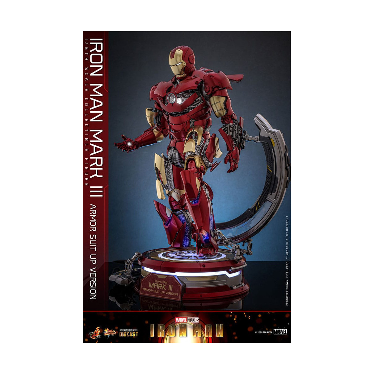 Hot Toys Marvel - Iron Man Mark III (Armor Suit Up Version) Die Cast MMS 1/6