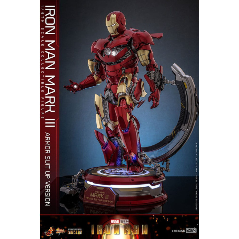 Hot Toys Marvel - Iron Man Mark III (Armor Suit Up Version) Die Cast MMS 1/6