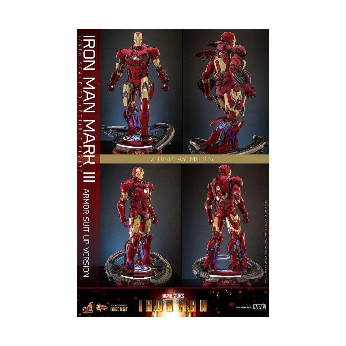 Hot Toys Marvel - Iron Man Mark III (Armor Suit Up Version) Die Cast MMS 1/6