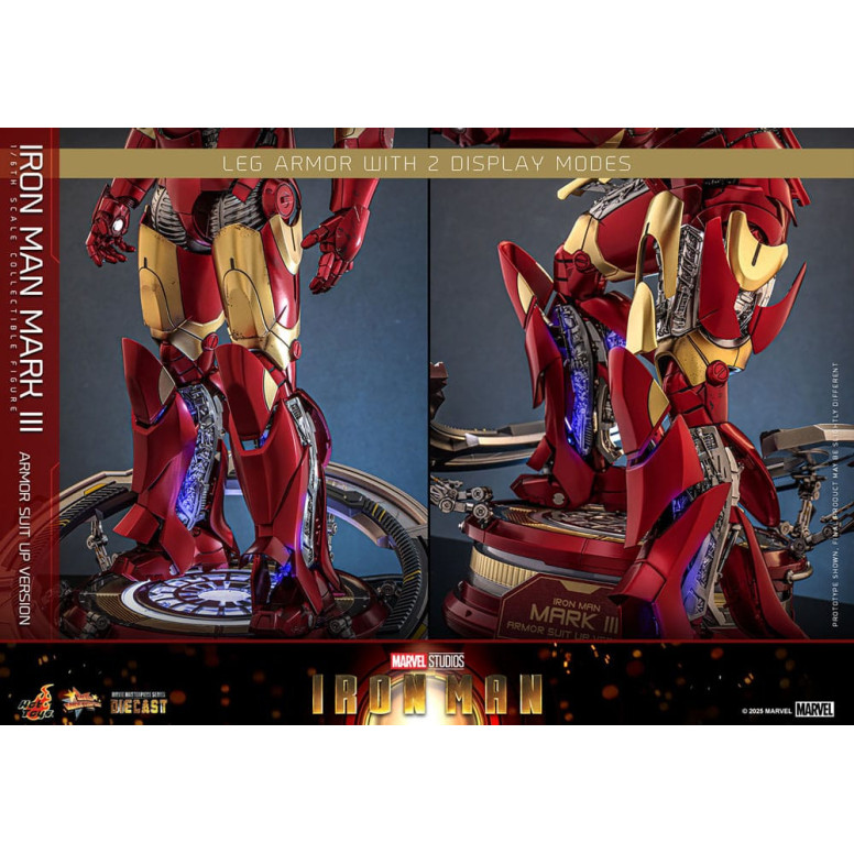 Hot Toys Marvel - Iron Man Mark III (Armor Suit Up Version) Die Cast MMS 1/6