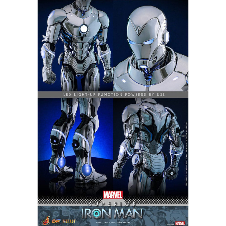 Hot Toys Marvel - Superior Iron Man Die Cast MMS 1/6
