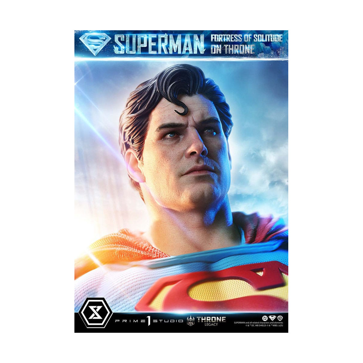Prime 1 Studio DC Comics Throne Legacy Collection - Superman Fortress of Solitude on Throne (Design by Gabriele Dell'Otto) 1/4