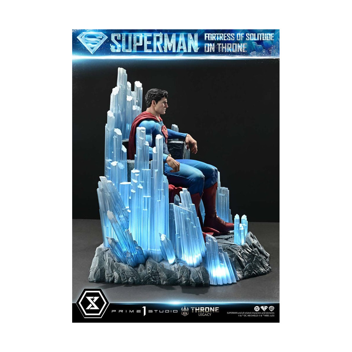 Prime 1 Studio DC Comics Throne Legacy Collection - Superman Fortress of Solitude on Throne (Design by Gabriele Dell'Otto) 1/4
