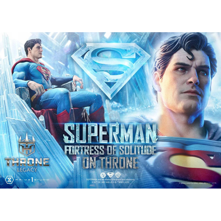 Prime 1 Studio DC Comics Throne Legacy Collection - Superman Fortress of Solitude on Throne (Design by Gabriele Dell'Otto) 1/4