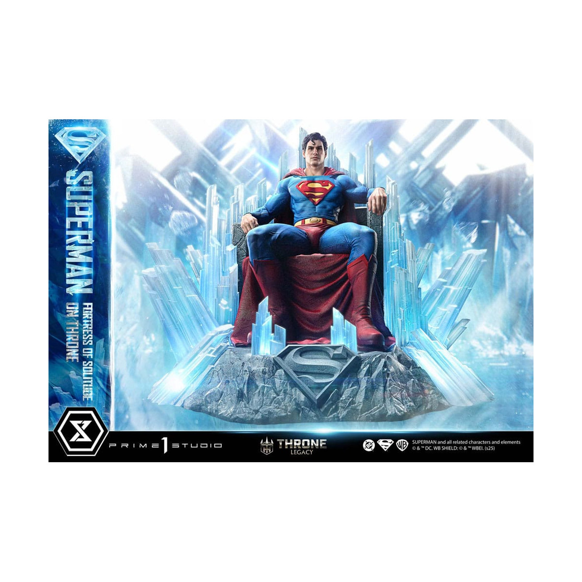 Prime 1 Studio DC Comics Throne Legacy Collection - Superman Fortress of Solitude on Throne (Design by Gabriele Dell'Otto) 1/4
