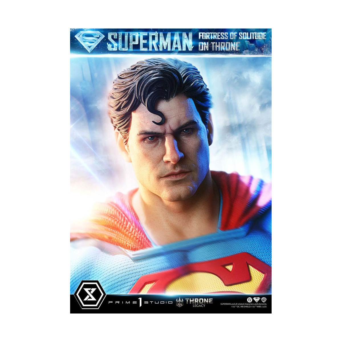 Prime 1 Studio DC Comics Throne Legacy Collection - Superman Fortress of Solitude on Throne (Design by Gabriele Dell'Otto) 1/4