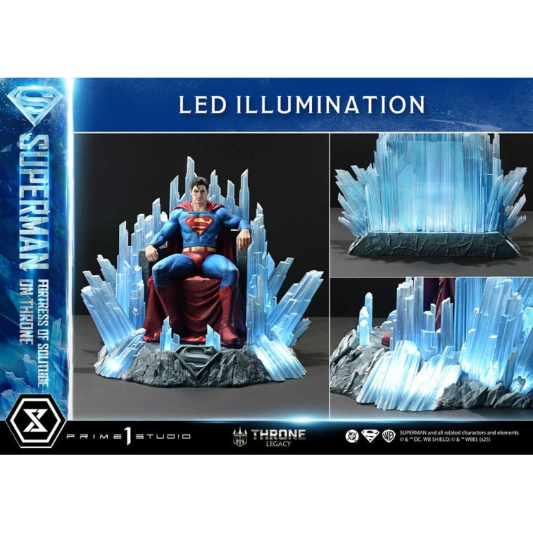 Prime 1 Studio DC Comics Throne Legacy Collection - Superman Fortress of Solitude on Throne (Design by Gabriele Dell'Otto) 1/4