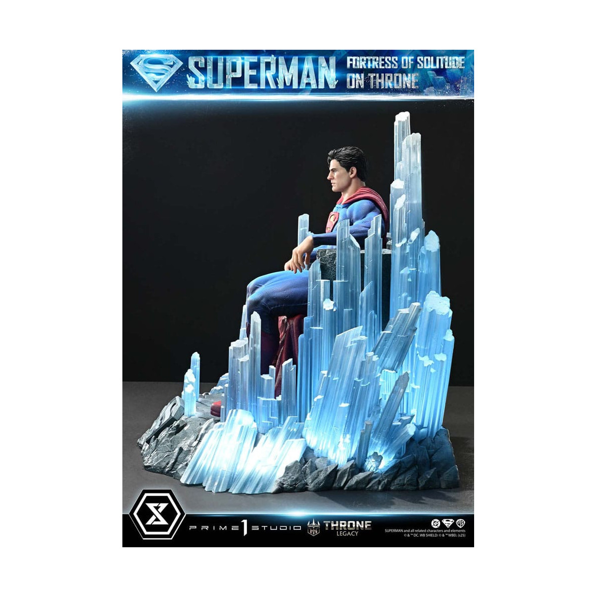 Prime 1 Studio DC Comics Throne Legacy Collection - Superman Fortress of Solitude on Throne (Design by Gabriele Dell'Otto) 1/4