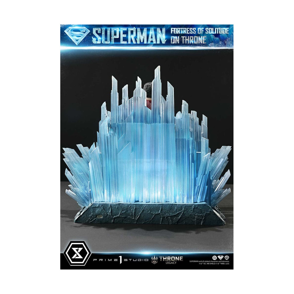 Prime 1 Studio DC Comics Throne Legacy Collection - Superman Fortress of Solitude on Throne (Design by Gabriele Dell'Otto) 1/4