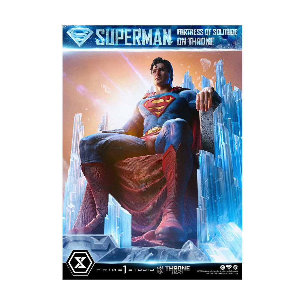 Prime 1 Studio DC Comics Throne Legacy Collection - Superman Fortress of Solitude on Throne (Design by Gabriele Dell'Otto) 1/4