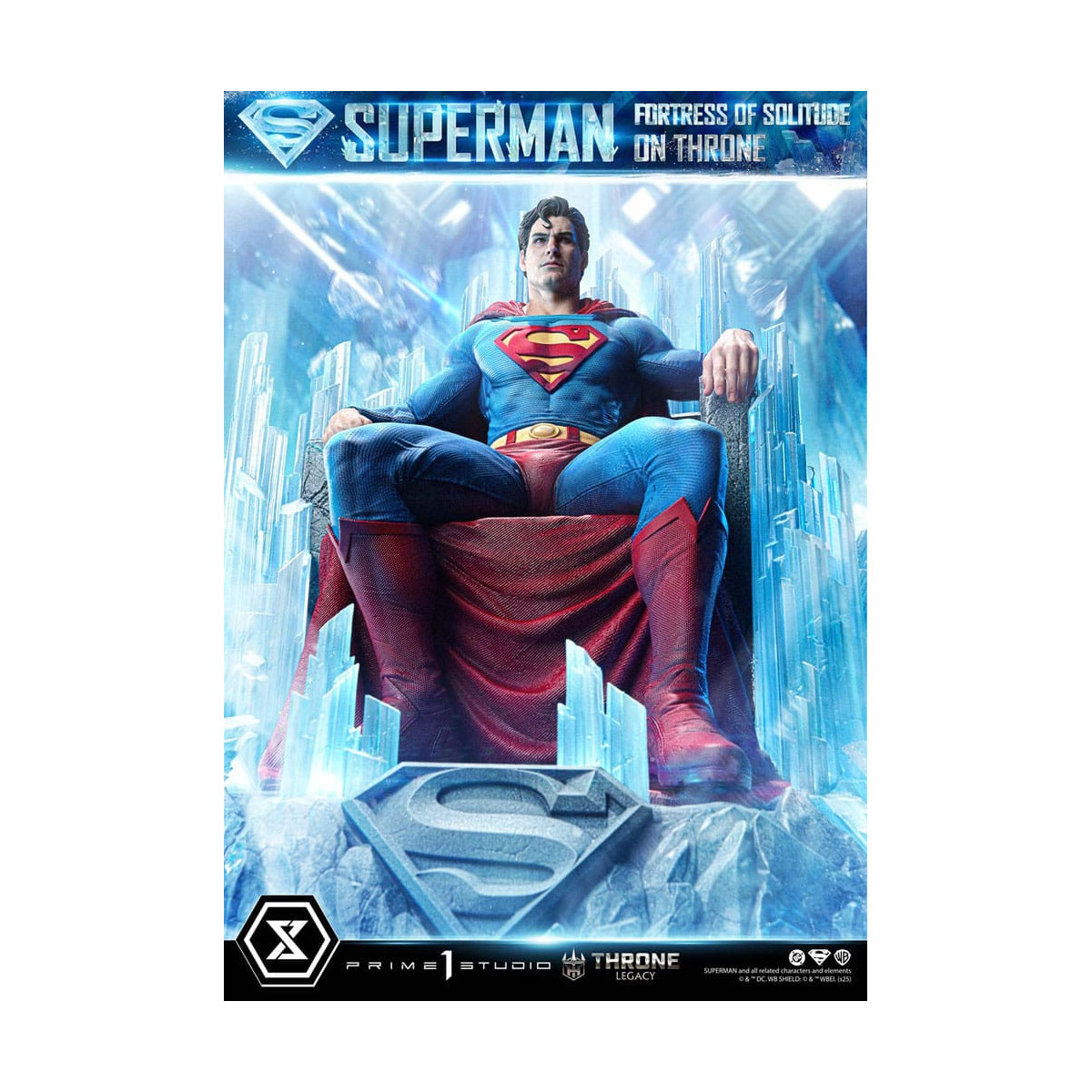 Prime 1 Studio DC Comics Throne Legacy Collection - Superman Fortress of Solitude on Throne (Design by Gabriele Dell'Otto) 1/4