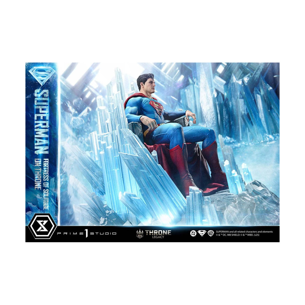 Prime 1 Studio DC Comics Throne Legacy Collection - Superman Fortress of Solitude on Throne (Design by Gabriele Dell'Otto) 1/4