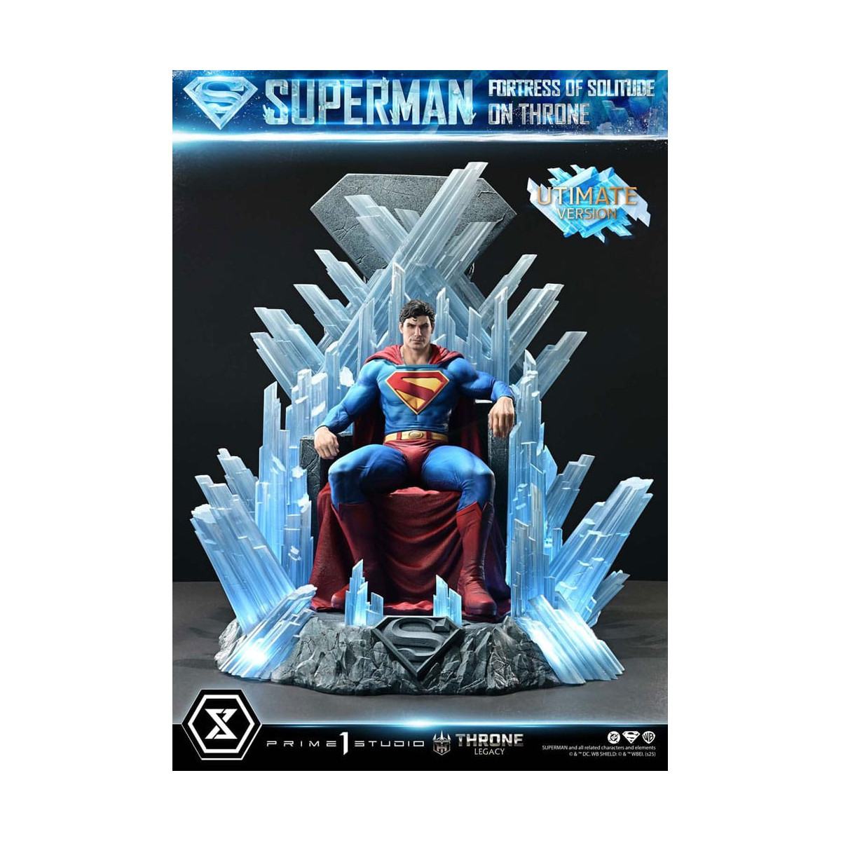 Prime 1 Studio DC Comics Throne Legacy Collection - Superman Fortress of Solitude on Throne Ultimate Version