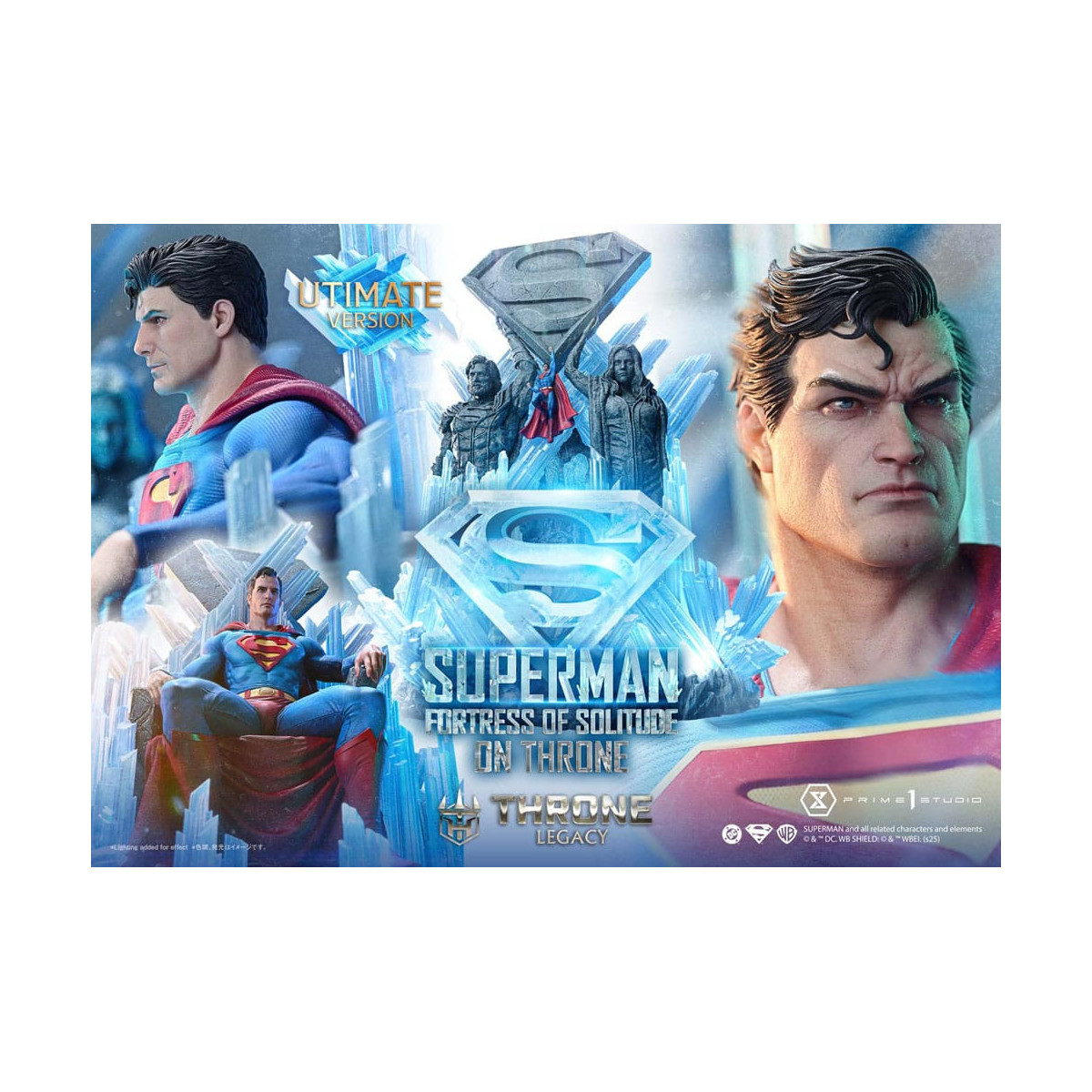 Prime 1 Studio DC Comics Throne Legacy Collection - Superman Fortress of Solitude on Throne Ultimate Version