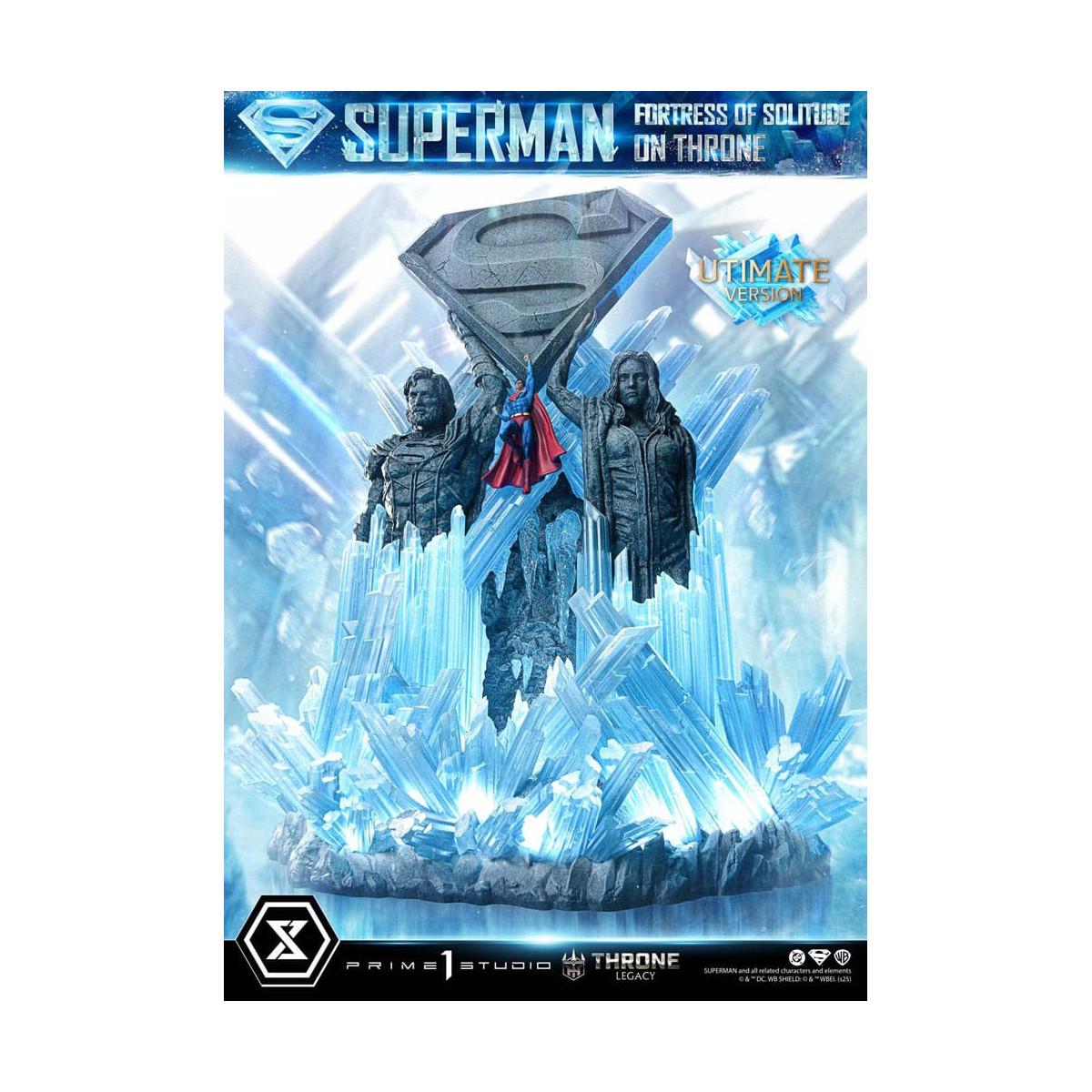 Prime 1 Studio DC Comics Throne Legacy Collection - Superman Fortress of Solitude on Throne Ultimate Version