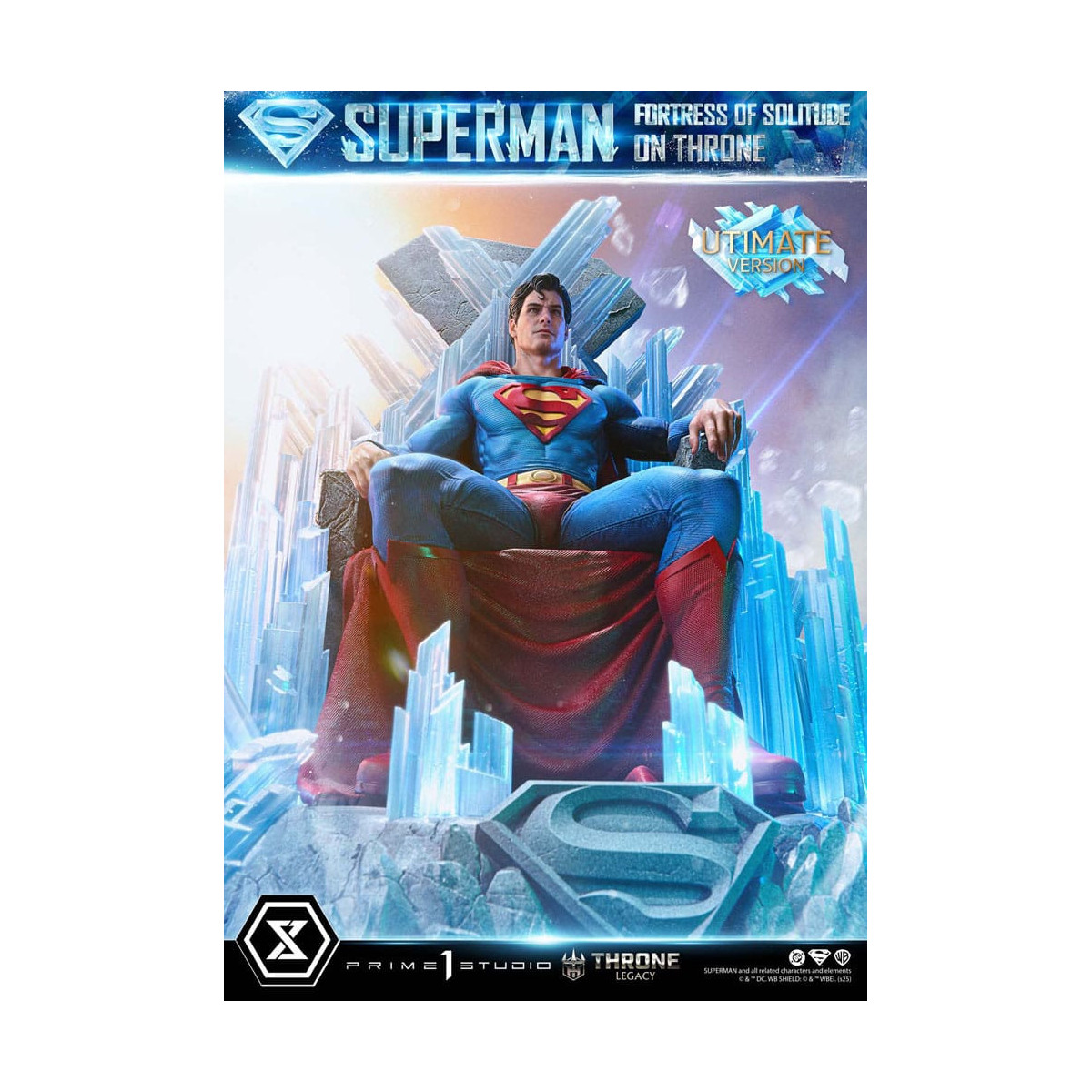 Prime 1 Studio DC Comics Throne Legacy Collection - Superman Fortress of Solitude on Throne Ultimate Version