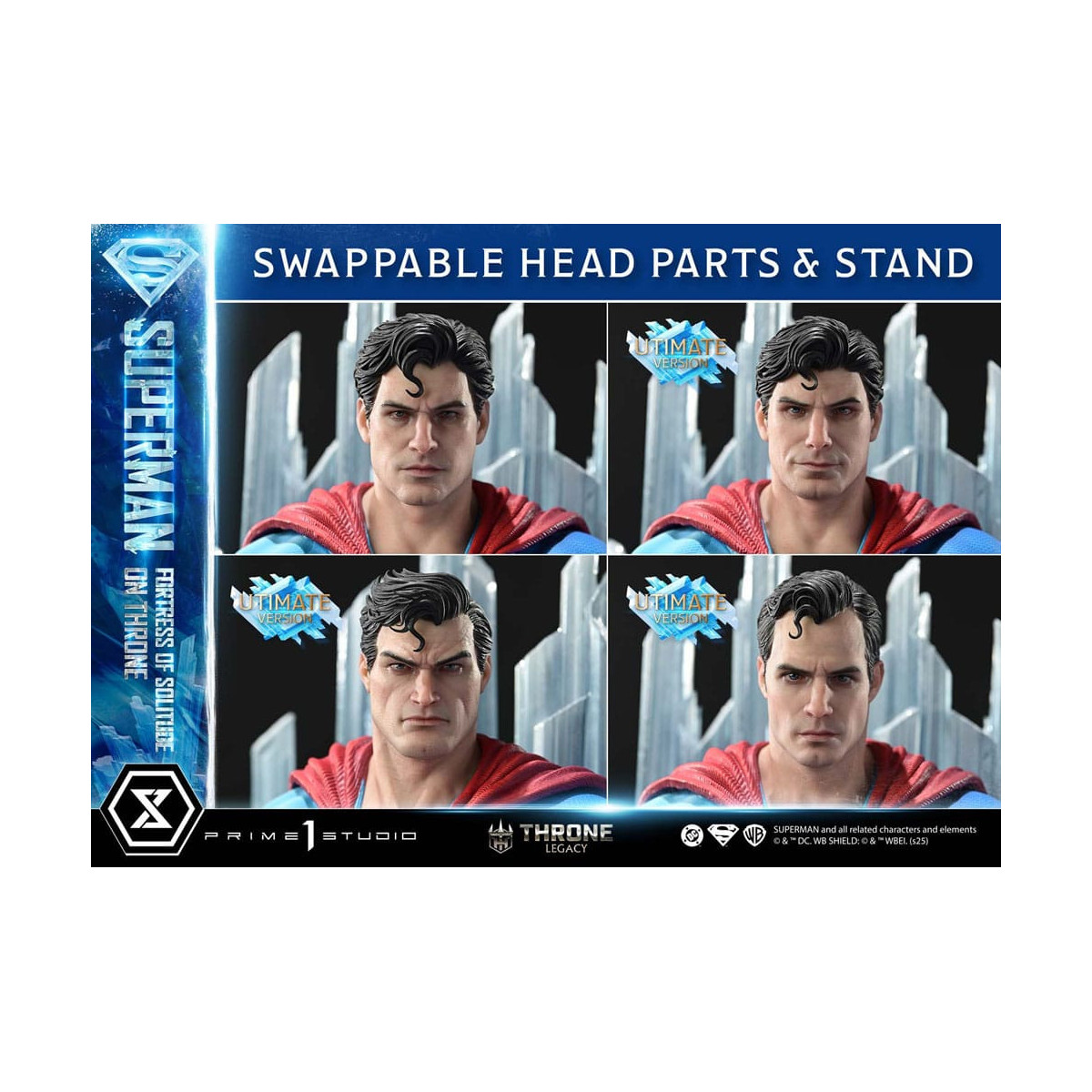 Prime 1 Studio DC Comics Throne Legacy Collection - Superman Fortress of Solitude on Throne Ultimate Version