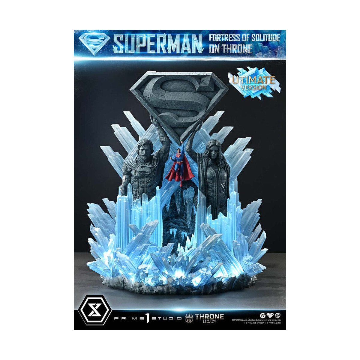 Prime 1 Studio DC Comics Throne Legacy Collection - Superman Fortress of Solitude on Throne Ultimate Version