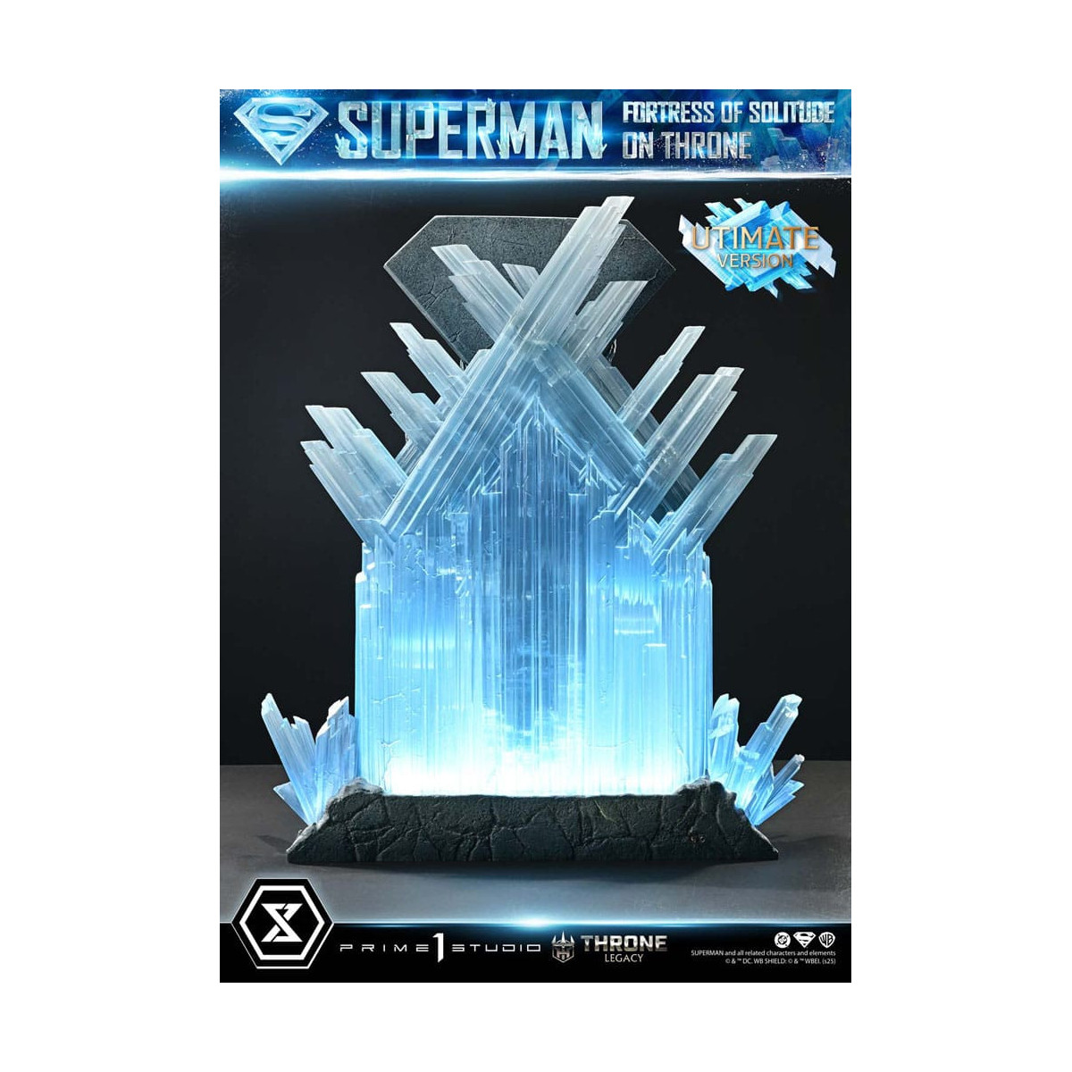 Prime 1 Studio DC Comics Throne Legacy Collection - Superman Fortress of Solitude on Throne Ultimate Version