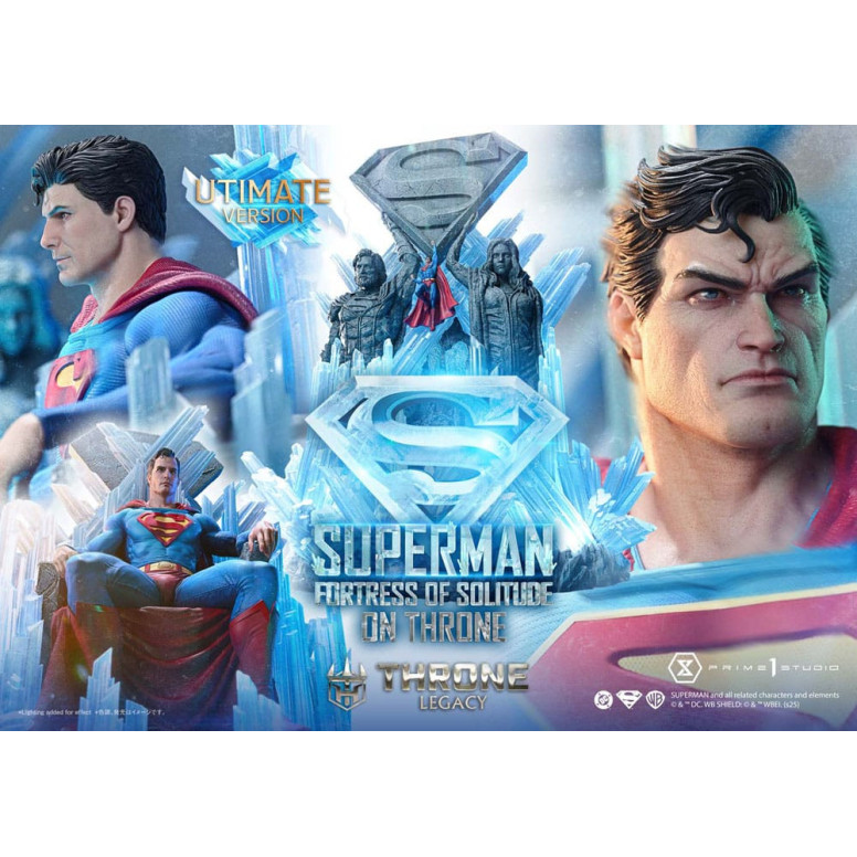 Prime 1 Studio DC Comics Throne Legacy Collection - Superman Fortress of Solitude on Throne Ultimate Bonus Version