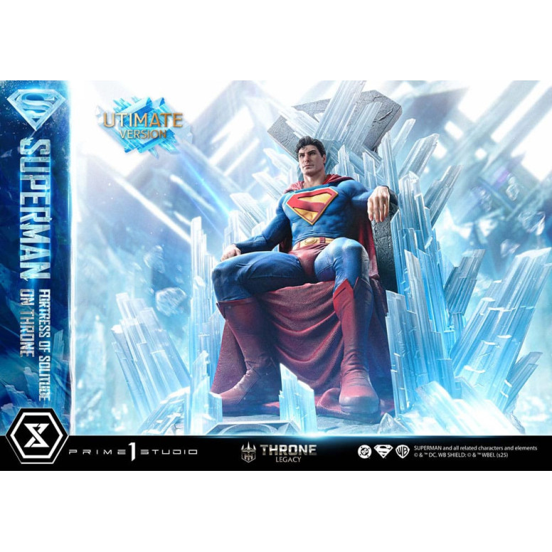 Prime 1 Studio DC Comics Throne Legacy Collection - Superman Fortress of Solitude on Throne Ultimate Bonus Version