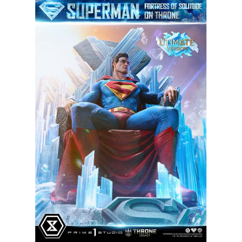 Prime 1 Studio DC Comics Throne Legacy Collection - Superman Fortress of Solitude on Throne Ultimate Bonus Version
