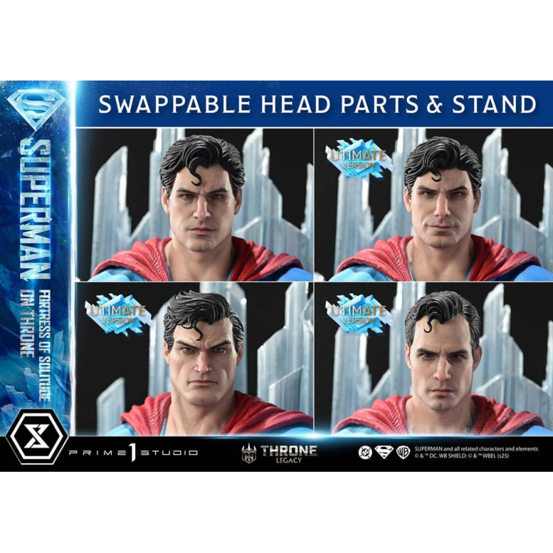 Prime 1 Studio DC Comics Throne Legacy Collection - Superman Fortress of Solitude on Throne Ultimate Bonus Version