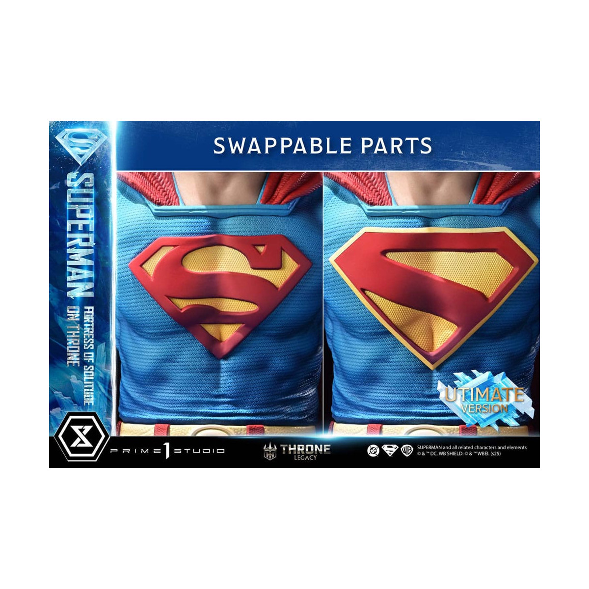 Prime 1 Studio DC Comics Throne Legacy Collection - Superman Fortress of Solitude on Throne Ultimate Bonus Version