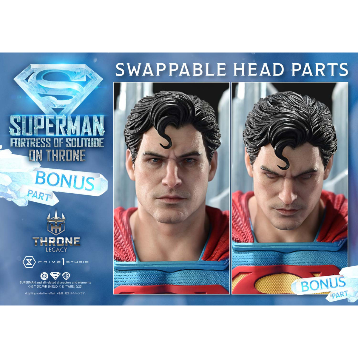 Prime 1 Studio DC Comics Throne Legacy Collection - Superman Fortress of Solitude on Throne Ultimate Bonus Version