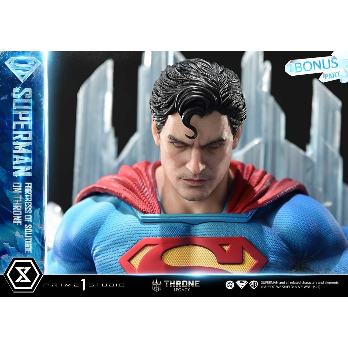 Prime 1 Studio DC Comics Throne Legacy Collection - Superman Fortress of Solitude on Throne Ultimate Bonus Version