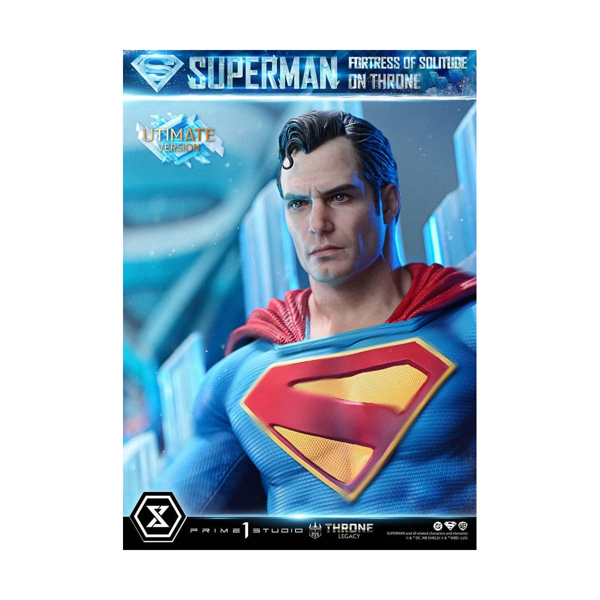 Prime 1 Studio DC Comics Throne Legacy Collection - Superman Fortress of Solitude on Throne Ultimate Bonus Version